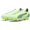Image de PUMA Unisex Adults Ultra 5 Pro FG/AG Soccer Shoe, Fizzy Apple-PUMA White-BLUEMAZING, 40 EU