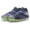 Image de PUMA Unisex Adults Future 7 Pro FG/AG Soccer Shoe, Gray Skies-PUMA White-Fizzy Apple, 45 EU