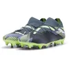 Image de Puma Unisex Adults Future 7 Match MXSG Soccer Shoe, Gray Skies-Puma White-Fizzy Apple, 47 EU