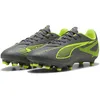 Image de Puma Ultra 5 Play FG/AG, Chaussure de Football Unisexe, Matte Aged Silver-Yellow Alert-Puma Aged Silver,