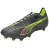 Image de Puma Ultra 5 Match FG/AG, Chaussure de Football Unisexe, Matte Aged Silver-Yellow Alert-Puma Aged Silver,