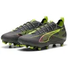Image de PUMA Ultra 5 Pro FG/AG JR, Chaussure de Football Unisexe, Matte Aged Silver-Yellow Alert-Sun Struck,