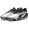 Image de Puma Mixte Enfant King Match FG/AG Jr, Puma Silver Puma Black Sun Struck Puma White, 38 EU
