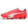 Image de Puma King Match FG/AG, Chaussure de Football Unisexe, Glowing Red-Puma White-Red Fire,