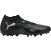 Image de PUMA Future 8 Match MG, Chaussure de Football Unisexe, PUMA Black-PUMA Silver-Fluo Green,
