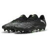 Image de Puma Future 8 Play MXSG, Chaussure de Football Unisexe, Puma Black-Puma Silver-Fluo Green,