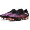 Image de Puma Future 8 Match Low FG/AG, Chaussure de Football Unisexe, Puma Black-Puma White-Glowing Red,