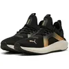 Image de PUMA SOFTRIDE Enzo 5 Metallic Wn's, Chaussure de Course sur Route Femelle, PUMA Black-Warm White-PUMA Gold,
