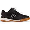 Image de Lotto Baskets Unisexes pour Enfant, Noir/Blanc, 33 EU