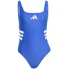 Image de adidas Damen 3 Stripes U-Back Swimsuit, Semi Lucid Blue/White, 32