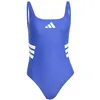 Image de adidas Damen 3 Stripes U-Back Swimsuit, Semi Lucid Blue/White, 30