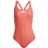 Image de adidas Femme 3 Stripes C-Back Swimsuit, Semi Lucid Red/White, 38