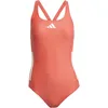 Image de adidas Femme 3 Stripes C-Back Swimsuit, Semi Lucid Red/White, 42