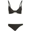 Image de adidas Damen Padded 2-Way Straps Triangle Bikini Set, Black/White, 38