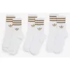 Image de Chaussettes X3 Crew 3 Stripes Blanc/marron