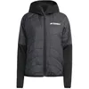 Image de adidas Damen Terrex Multi CLIMAWARM Insulated Hybrid Hooded Jacket, Black, XL