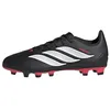Image de adidas Mixte Enfant Predator Club Firm Ground/Multi Ground Football Boots Kids Shoes, Core Black/FTWR White/Lucid Red, 32 EU