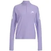 Image de adidas Femme Adi365 Running Iconic Half Zip Sweatshirt, Magic Lilac, XS