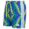 Image de adidas Homme Football-Inspired Graphic Swim 5 inch Swimwear, Bright Yellow/White, L