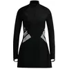 Image de adidas Damen BIG Bars Long Sleeve Swim Top, Black/White, 10