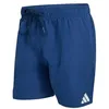 Image de adidas Herren Seersucker Stripy Swim Shorts 5 inch, Dusky Petrol/Dark Blue, S