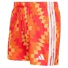 Image de adidas Herren Football-Inspired Graphic Swim Shorts 5 inch, Ice Tangerine/White, XL
