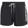 Image de adidas Homme Logo Stretchy Knit Swim 3 inch Swimwear, Black/White, 3XL