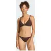 Image de Haut de bikini triangle matelassé côtelé Iconisea 40 JVC55