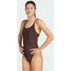 Image de MAILLOT DE BAIN TOUCHER PEAU DE PÊCHE BRETELLES 2 SENS COL MONTANT 3 BANDES 38 H2899