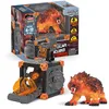 Image de schleich ELDRADOR Creatures | BattleCave Ours de Lave 42732 | Coffret avec caverne, Monstre et Cristal | Fonction de tir et piège articulé | cavernes empilables pour arène | dès 6 Ans | 31 pièces