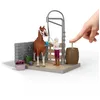 Image de Schleich Horse Club | Aire de Lavage de Sofia 42792 | Coffret avec Eau réelle, Pompe, Cheval, Figurine Mobile & Accessoires | Jouet équestre & Cadeau pour Enfants dès 5 Ans | 26 pièces
