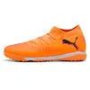 Image de PUMA Chaussures de Football Future 8 Match TT Unisexe 44, Heat Fire Black Ravish Orange Pink