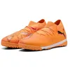 Image de PUMA Chaussures de Football Future 8 Match TT Unisexe 44.5, Heat Fire Black Ravish Orange Pink