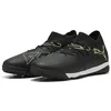 Image de Puma Chaussures de Football Future 8 Match Unisexes, Puma Noir pétillant Vert Clair Terrain, 40.5 EU