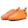 Image de PUMA Future 8 Play MG Jr Chaussures de Football Unisexes pour Enfant, Heat Fire PUMA Black Ravish, 4 UK