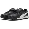 Image de PUMA Chaussures de Football King Liga TT Unisexes, Puma Black Puma White Puma Silver, 42.5 EU