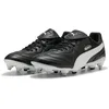 Image de PUMA Mixte King Liga Mxsg Chaussure de Football, Black White Silver, 42.5 EU