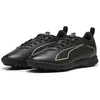Image de Puma Chaussures de Football Ultra 6 Play TT Jr Unisexes pour Enfants, Puma Noir pétillant Vert Clair Terrain, 34 EU
