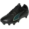 Image de PUMA Chaussures de Football Unisexe Ultra 6 Play FG/AG, Puma Noir pétillant Vert Clair Terrain, 42 EU