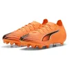 Image de PUMA Chaussures de Football Ultra 6 Pro FG/AG Unisexes, Heat Fire PUMA Noir/Rouge Brillant, 46.5 EU