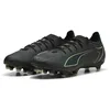 Image de PUMA Chaussures de Football Ultra 6 Pro FG/AG Unisexes, Puma Noir pétillant Vert Clair Terrain, 44.5 EU