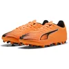 Image de PUMA Chaussures de Football Ultra 6 Play MG Unisexes, Heat Fire PUMA Noir/Rouge Brillant, 42 EU