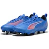 Image de PUMA Ultra 6 Play FG/AG Jr Chaussures de Football Unisexes pour Enfant, PUMA Ultra Bleue, Blanche et Rouge, 29 EU