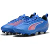 Image de PUMA Chaussures de Football Ultra 6 Play FG/AG Jr Unisexes pour Enfants, PUMA Ultra Bleue, Blanche et Rouge, 38.5 EU
