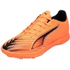 Image de PUMA Chaussures de Football Ultra 6 Play TT Unisexes, Heat Fire PUMA Noir/Rouge Brillant, 43 EU