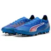 Image de PUMA Chaussures de Football Ultra 6 Match MG Unisexes, PUMA Ultra Bleue, Blanche et Rouge, 40 EU