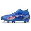 Image de PUMA Chaussure de Football Ultra 6 Match+ FG/AG Unisexe 47, Ultra Blue White Black