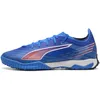 Image de PUMA Chaussure de Football Unisexe Ultra 6 Match TtSoccer, PUMA Ultra Bleue, Blanche et Rouge, 40.5 EU