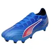 Image de PUMA Chaussures de Football Ultra 6 Match FG/AG Unisexes, PUMA Ultra Bleue, Blanche et Rouge, 39 EU