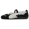 Image de PUMA Speedcat Ballerines SD pour Femme - Chaussures Sportives en Noir, Blanc et Blanc Cassé, Taille 41